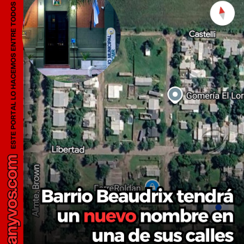 Barrio Beaudrix: un pasaje de Roldán podría llevar el nombre de Ernesto José Llibre